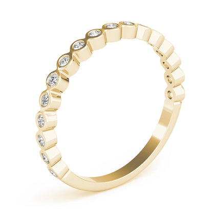 Bezel-Set Diamond Stackable Band – 0.13 ct