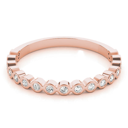 Bezel-Set Diamond Stackable Band – 0.13 ct