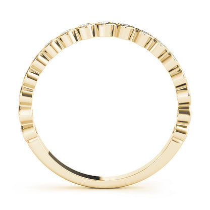 Bezel-Set Diamond Stackable Band – 0.13 ct