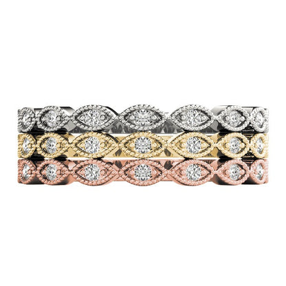 Marquise Diamond Stackable Band – 0.07 ct