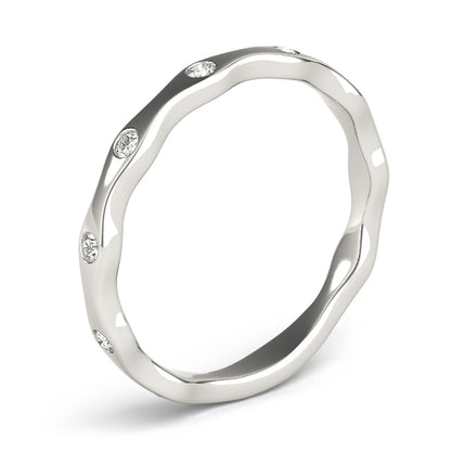 Bezel-Set Diamond Stackable Band – 0.14 ct