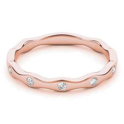 Bezel-Set Diamond Stackable Band – 0.14 ct