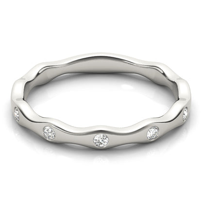 Bezel-Set Diamond Stackable Band – 0.14 ct