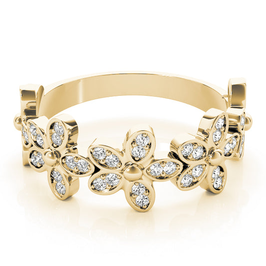 Anastasie Nature-Inspired Diamond Stackable Ring