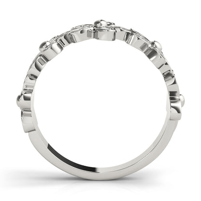 Floral Diamond Stackable Ring – 0.25 ct