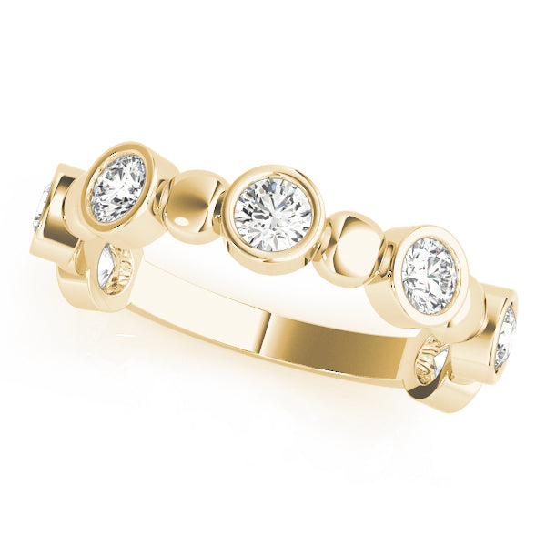Bezel-Set Diamond Stackable Ring – 0.56 ct