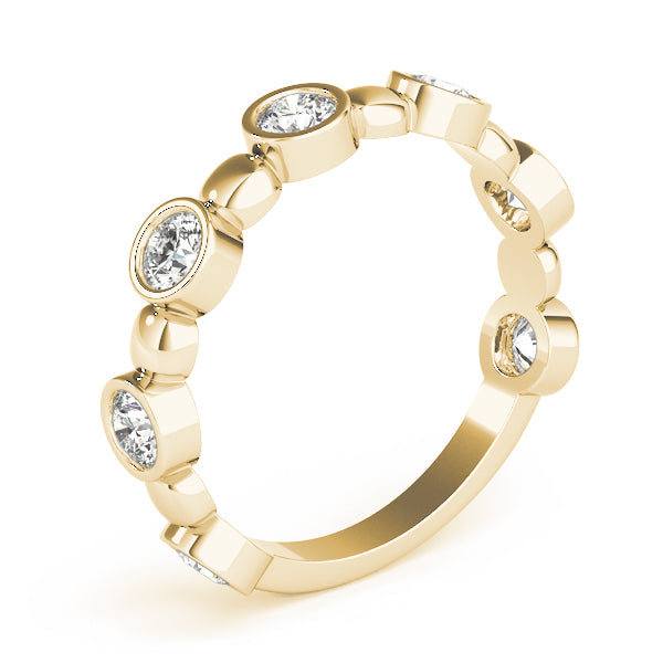 Bezel-Set Diamond Stackable Ring – 0.56 ct
