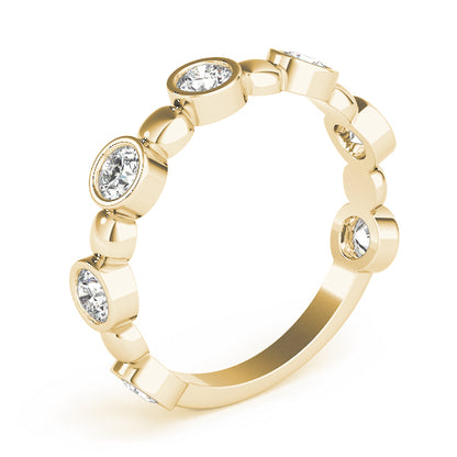 Bezel-Set Diamond Stackable Ring – 0.56 ct