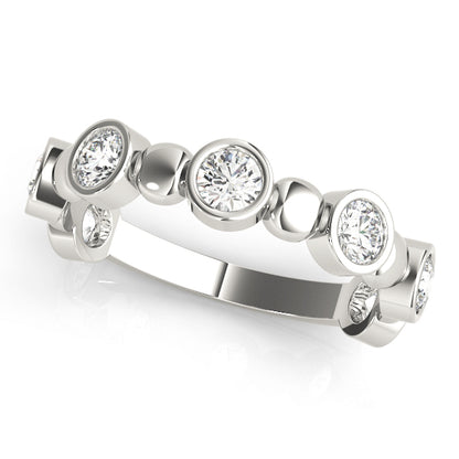 Bezel-Set Diamond Stackable Ring – 0.56 ct