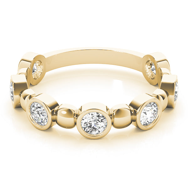 Bezel-Set Diamond Stackable Ring – 0.56 ct