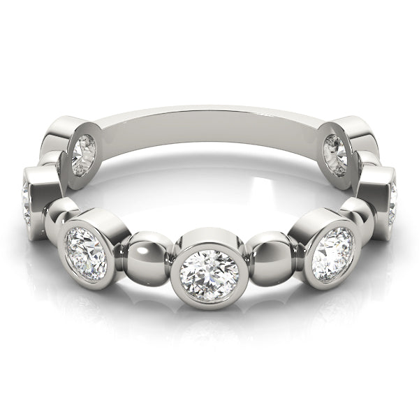 Bezel-Set Diamond Stackable Ring – 0.56 ct