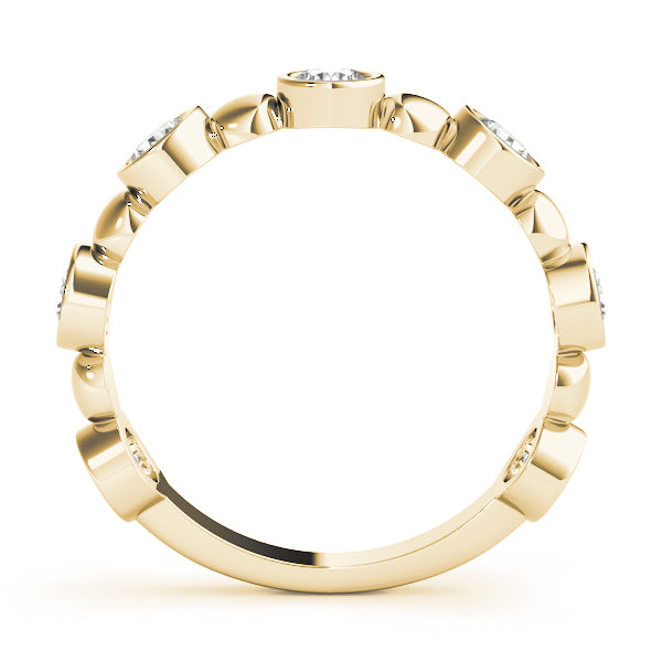 Bezel-Set Diamond Stackable Ring – 0.56 ct