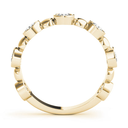 Bezel-Set Diamond Stackable Ring – 0.56 ct