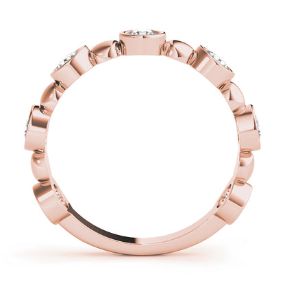 Bezel-Set Diamond Stackable Ring – 0.56 ct