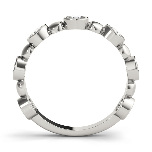 Bezel-Set Diamond Stackable Ring – 0.56 ct