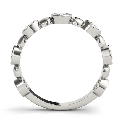Bezel-Set Diamond Stackable Ring – 0.56 ct