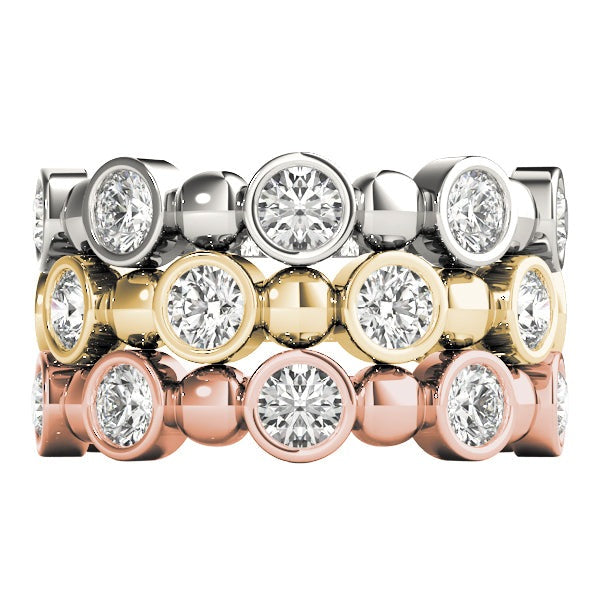 Bezel-Set Diamond Stackable Ring – 0.56 ct