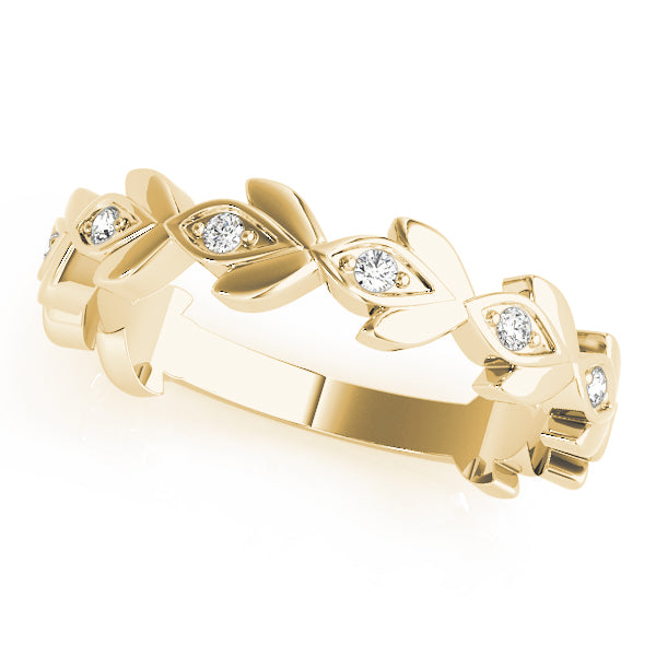 Floral Diamond Stackable Ring – 0.10 ct