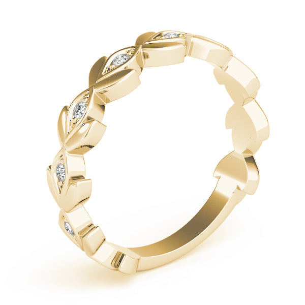 Floral Diamond Stackable Ring – 0.10 ct