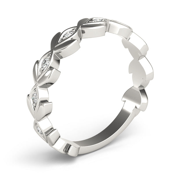 Floral Diamond Stackable Ring – 0.10 ct