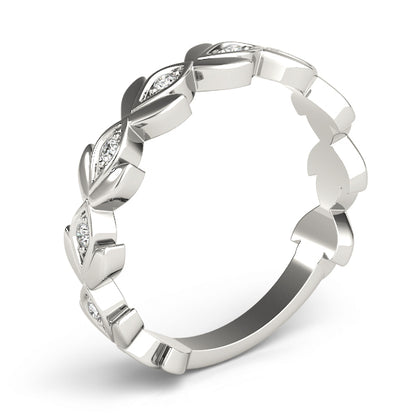 Floral Diamond Stackable Ring – 0.10 ct