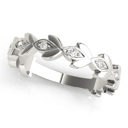 Floral Diamond Stackable Ring – 0.10 ct