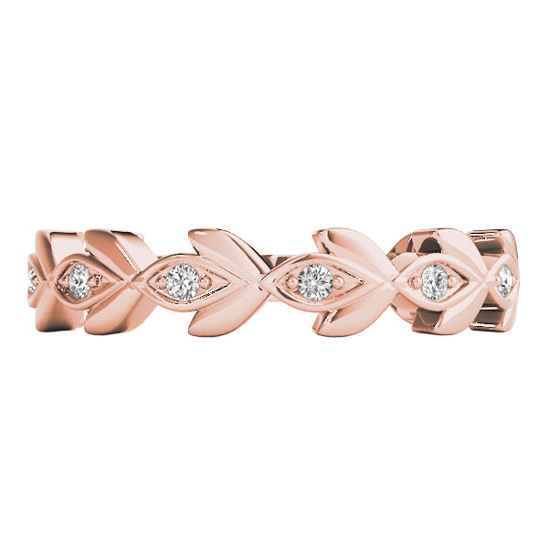 Floral Diamond Stackable Ring – 0.10 ct