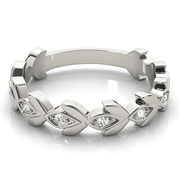 Floral Diamond Stackable Ring – 0.10 ct