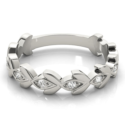 Floral Diamond Stackable Ring – 0.10 ct