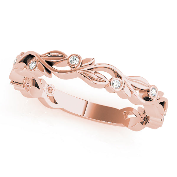 Yvonne Nature Inspired Stackable Diamond Band