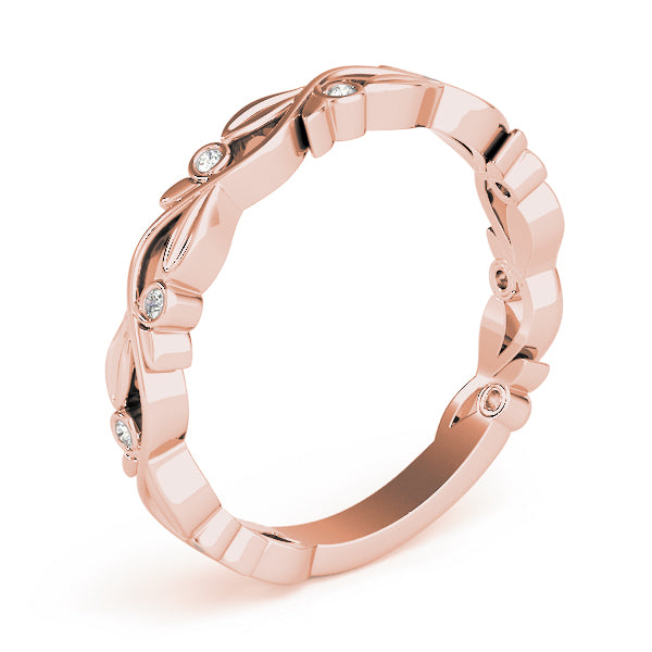 Yvonne Nature Inspired Stackable Diamond Band