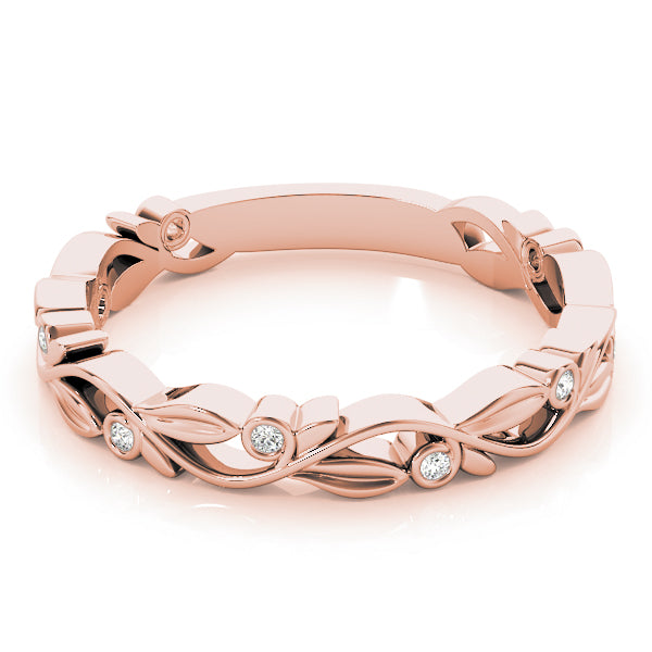 Yvonne Nature Inspired Stackable Diamond Band