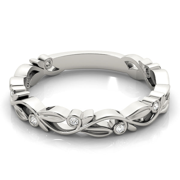Yvonne Nature Inspired Stackable Diamond Band