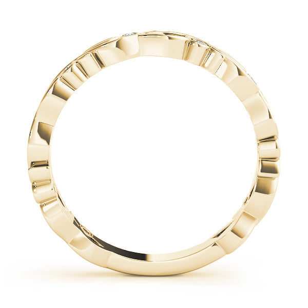 Yvonne Nature Inspired Stackable Diamond Band