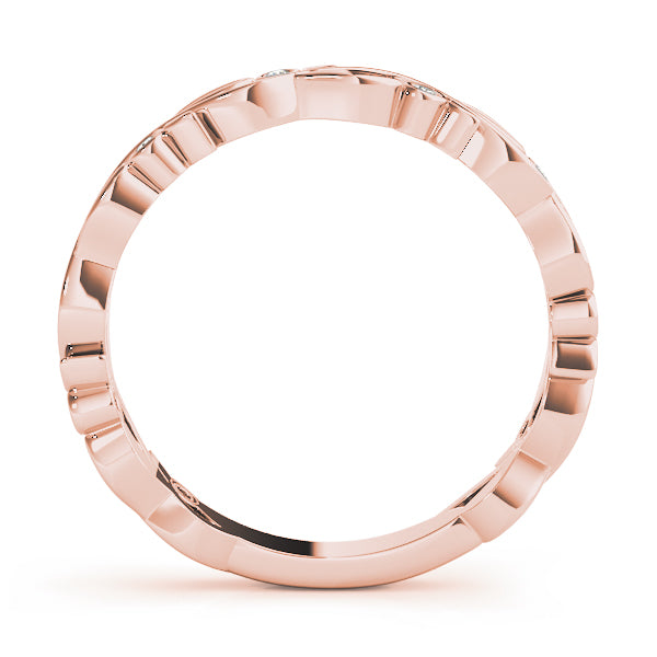 Yvonne Nature Inspired Stackable Diamond Band