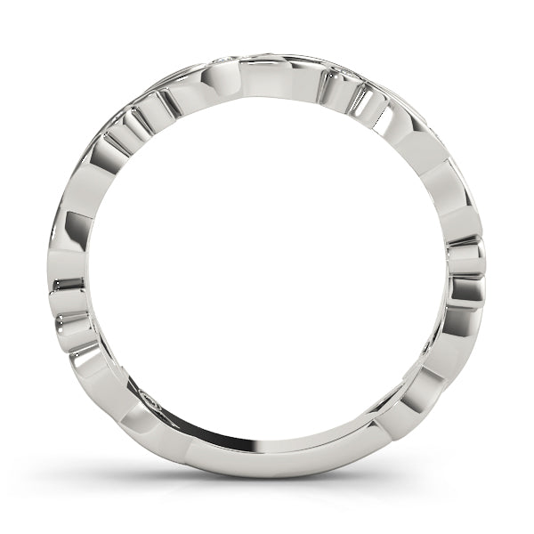 Yvonne Nature Inspired Stackable Diamond Band