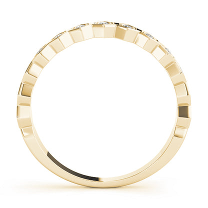 Hexagon Diamond Stackable Wedding Band – 0.10 ct
