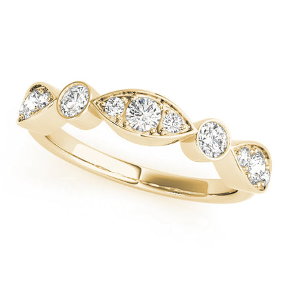 Bezel-Set Diamond Stackable Wedding Band – 0.81 ct