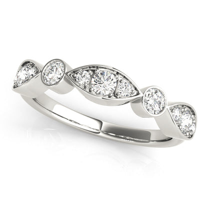 Bezel-Set Diamond Stackable Wedding Band – 0.81 ct