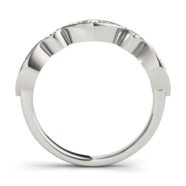 Bezel-Set Diamond Stackable Wedding Band – 0.81 ct