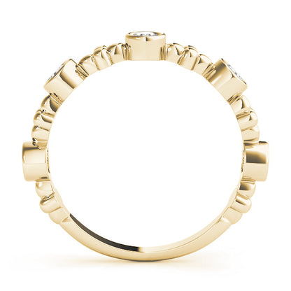 Bezel-Set Diamond Stackable Wedding Band – 0.40 ct