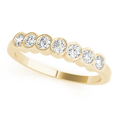 Bezel-Set Diamond Stackable Wedding Band – 0.42 ct