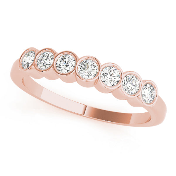 Bezel-Set Diamond Stackable Wedding Band – 0.42 ct