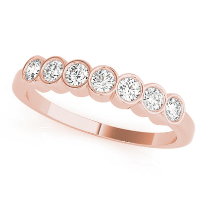 Bezel-Set Diamond Stackable Wedding Band – 0.42 ct