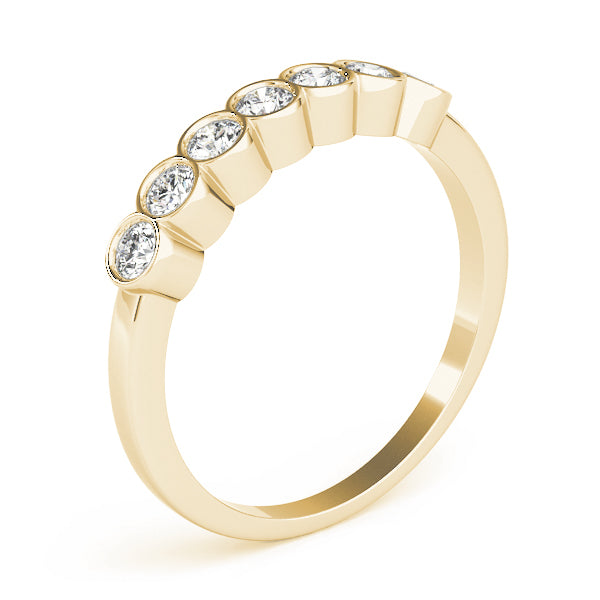 Bezel-Set Diamond Stackable Wedding Band – 0.42 ct