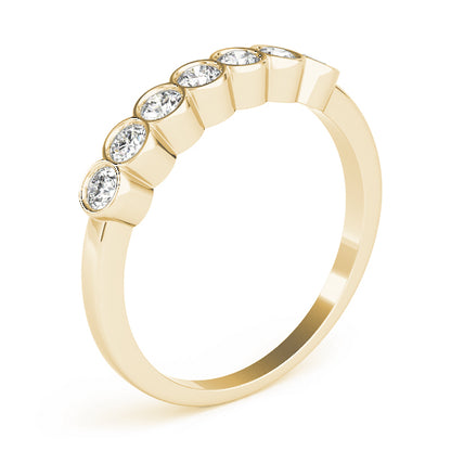 Bezel-Set Diamond Stackable Wedding Band – 0.42 ct
