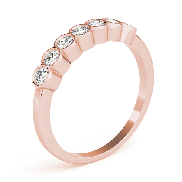 Bezel-Set Diamond Stackable Wedding Band – 0.42 ct