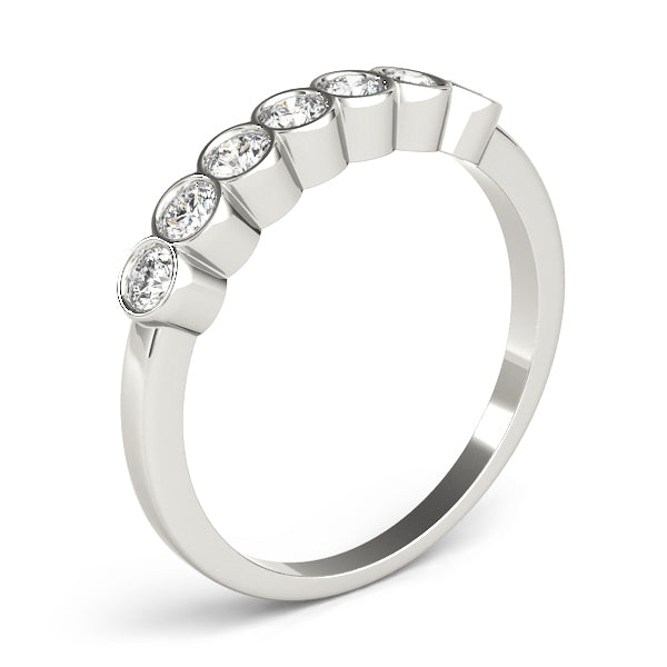 Bezel-Set Diamond Stackable Wedding Band – 0.42 ct