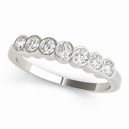 Bezel-Set Diamond Stackable Wedding Band – 0.42 ct