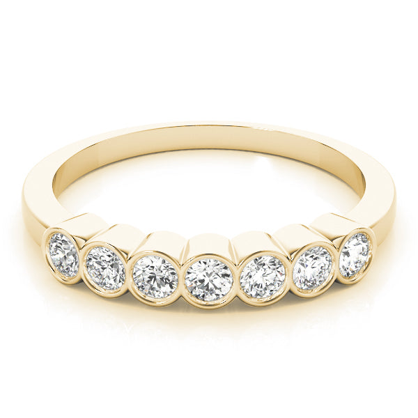 Bezel-Set Diamond Stackable Wedding Band – 0.42 ct